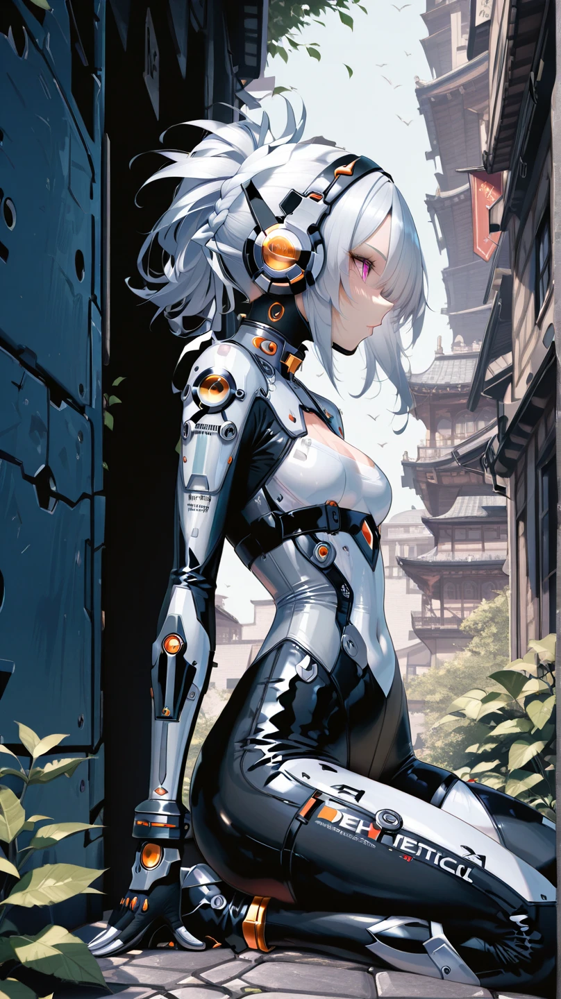 ((masterpiece)), (top quality), (best quality), ((ultra-detailed, 8k quality)), Aesthetics, Cinematic lighting, (detailed line art), absurdres, (best composition), (high-resolution), Watercolor wash painting, muted colors, warm colors, best quality, delicate brushwork, 
BREAK,
cyberpunk dark elf woman,  wearing japanese techwear, black harajuku fashion, cyberpunk streetwear, wearing cyberpunk streetwear, techwear, armored organic cyborg,  mecha_musume,  Detailed Cloth, and armored Texture, She is very(relaxed) with the(Settled down) Looks, arms up, contrapposto, cowboy shot, Dutch angle, golden ratio,  Cinematic dramatic atmosfer, fantasy, intricate, elegant, highly detailed, lifelike, photorealistic,  artstation, illustration, concept art, smooth, sharp focus, brush stroke painting in cyberpunk style by Yoji Shinkawa, by Mikimoto Haruhiko, by Artgerm,
BREAK,
highly detailed of (dark elf), (1girl), solo, perfect face, details eye, ahoge, ((long hair:1.2)), (hair over one eye:1.3), [[Messy hair]], shiny blonde white hair, violet eyes, multicolored eyes, multicolored hair, glowing eyes, (eyelashes, eyeshadow, pink eyeshadow), glaring, smile, design art by Mikimoto Haruhiko, by Kawacy, By Yoshitaka Amano,
BREAK, 
((perfect anatomy)), perfect body, Abs, medium breast, (perfect hands), perfect face, beautiful face, beautiful eyes, perfect eyes, (perfect fingers, deatailed fingers), correct anatomy, ((dark skin:1.2)),
BREAK, 
Watercolor wash painting, muted colors, warm colors, best quality, delicate brushwork,painting style background, abandoned building, Some are submerged in water, Bubble, Bubble water, splash water, neon-lit cyberpunk industrial, cables and pipes, ventilation ducts, police line, (depth of field:1.2), (blurry background:1.2), the style of Mikimoto Haruhiko, Artgerm, Kentaro Miura style, the style of Mikimoto Haruhiko, Artgerm, Kentaro Miura style,
