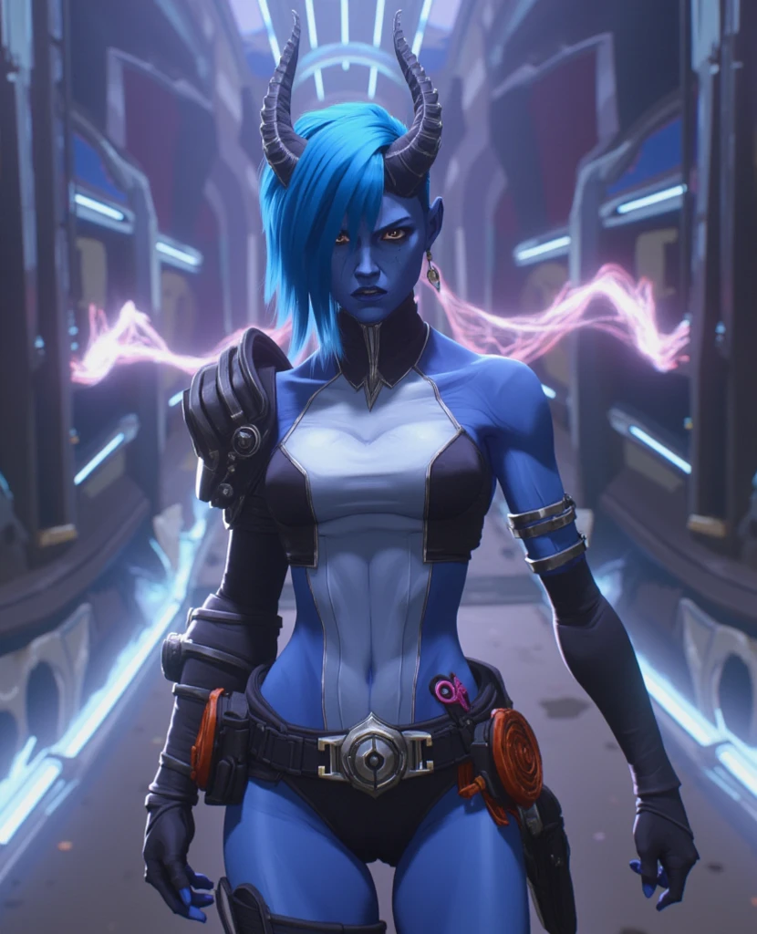 sci-fi female character, (twi'lek:1.5), (red_skin:1.4), (fair_skin:1.1), ethereal background, neon lights and city buildings in the background, (wide landscape, 8k), outdoors, science fiction, (epic realistic:1.5), colorful, sharp focus, (dynamic fight pose:1.2), (best quality:1.1), (masterpiece:1.2), highres, (8k, RAW photo, highest quality, (masterpiece, top quality, best quality,