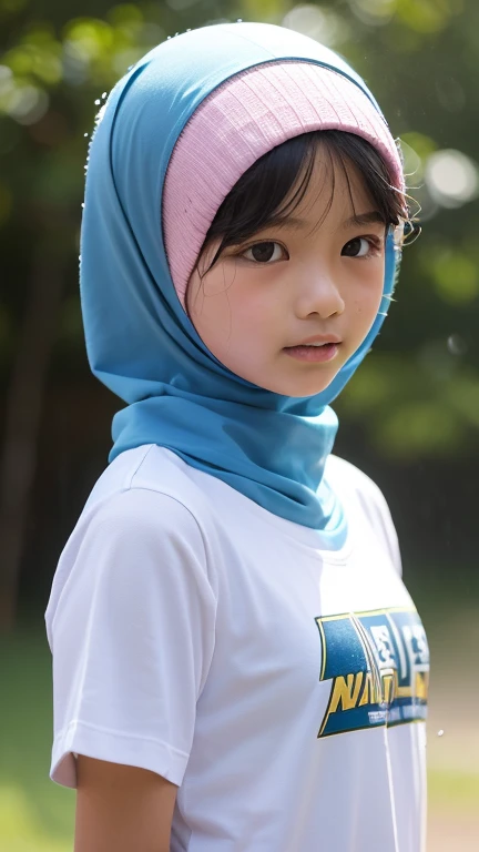 ((Open mouth)), Tiny (Wearing Lingerie), (((HIJAB MALAY GIRL))), masutepiece, High quality, UHD 32K, Realistic face, Realistic skin feeling , A Malay Lady, 8 years old, , Very cute and baby-like face, (((FLAT CHEST))), (MATRIX WORLD), ((look In front at the camera and SADNESS)), ((())), (((CUTE GIRL))), ((White fluorescence)), ((CHUBBY)), (undress), Lolican Tiny, Tiny. (White fluorescence), straddling, twinkling star background