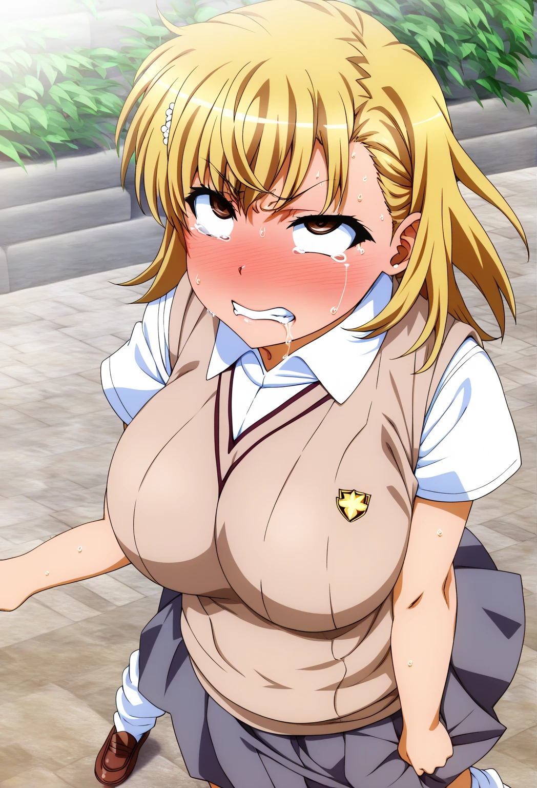 One Girl,Satoko Hojo,(masterpiece、Highest quality),Pink eyes、Big eyes,bangasterpiece, Highest quality) 、My arm is grabbed、Messy Hair、rape, Creampie 、北条鉄平にrapeされる少女、、male、(standing doggy Sex, dd, transformation, Sex) ,(((Orgasm Expression))),panic,Hollow Eyes、Are crying、Watery eye、Anxious expression、Messy Hair,Open your mouth、tongue、