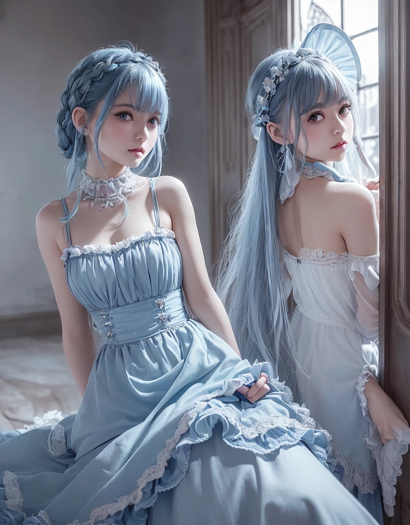 (8k, RAW Photo, Best Quality, Masterpiece Score 1.2), HD True Color Photo, Professional Photographer, Realistic or Photo-Realistic Score 1.37, Best Quality, A Jug of Wine Between Flowers, No Blind Date. Toast to Ming Yue and pair up the three of them