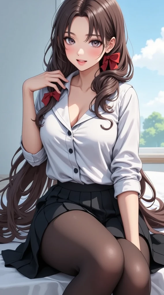 Anime - A woman in silk underwear and glasses takes a photo, ??????????? loli, a hyperrealistic schoolgirl, a hyperrealistic schoolgirl, loli wearing silk underwear, cute anime wife wearing nice bra, Smooth Anime CG Art, anime highly detailed, Seductive Anime Girl, with glasses, photorealistic anime girl render, Detailed Digital Anime Art