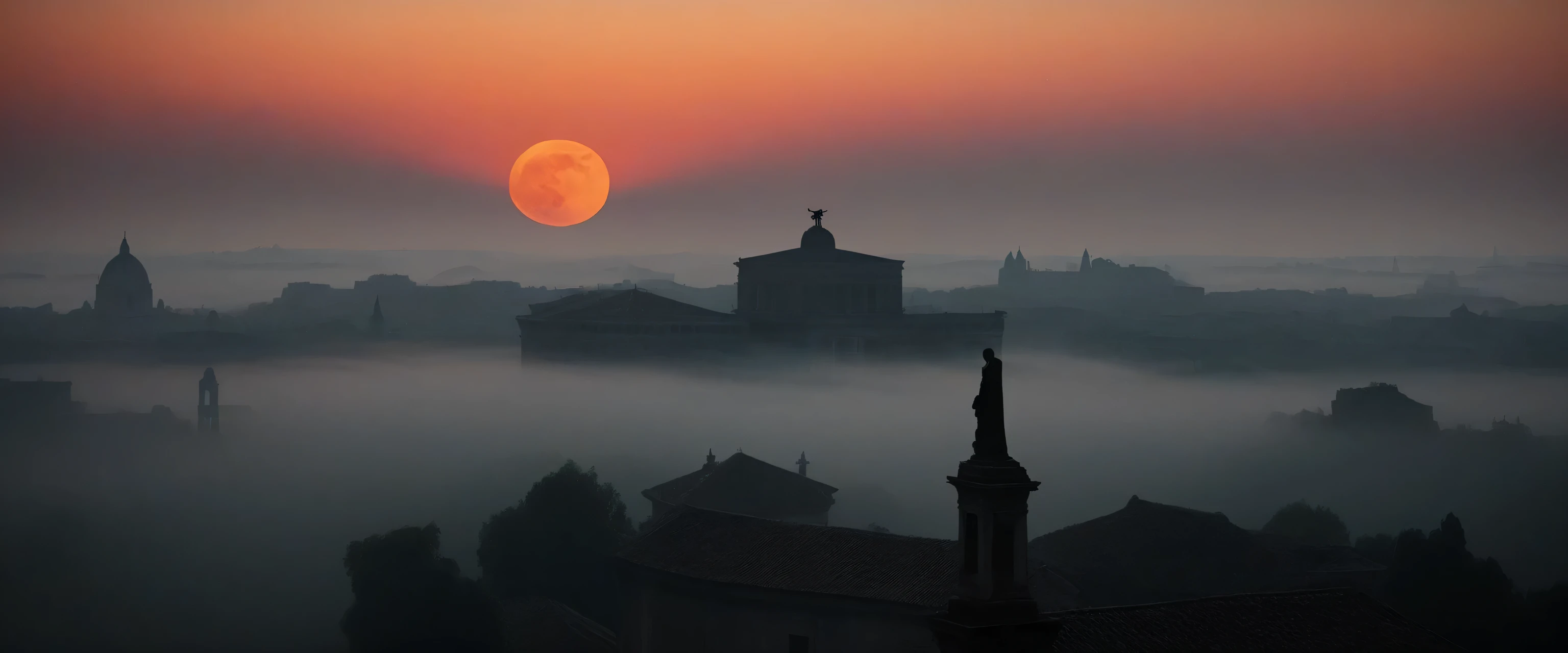 avatar/Silhouette (are not the face, and the symbol is, for example,, a translucent figure in the fog). soft silhouette | twilight | floating aura | deep dreamscape | translucent face. Ancient Rome at night, full moon high in the sky, starlit background, deep shadows cast on stone walls of domus, torch flickering on textured columns, slow ambient mist, soft chiaroscuro lighting, inspired by Baroque paintings, tranquil and contemplative tone, 35mm lens, night cinematic style, painterly texture, --ar 16:9 --v 6 --style raw Объект: Moon silhouette, barely visible through a thin, translucent haze. Lighting: Very dull, pale, almost dead light. color: deep, but muted dark blue, gray, smoky shades. Effects: easy, almost imperceptible fog, enveloping the foreground. Feeling:  loneliness, uncertainty, expectation. The room itself breathes abandonment and mystery. Torn curtains hang from the windows, letting in a faint outside light that seems to reinforce the macabre atmosphere. The walls are covered in cobwebs, and an oppressive silence reigns, only disturbed by the distant creaking of the old manor. It feels like we're in a real horror movie, where every detail contributes to creating a feeling of unease and imminent terror. The place seems frozen in time, witness to ancient and forbidden rituals, leaving doubts about the dark secrets it contains.[Truck right,Tracking shot] Golden Hour Cityscape Simulator — AI Light Angle & Warmth Adaptation Prompt: Simulate soft warmth golden hour light on existing cityscape: horizon analysis, determining the orientation of buildings. Dynamically add light and shadows (Gradient Overlay: #ffb347—#ffcc80, Blend: Soft Light/Color Dodge). Adjust the temperature balance (Temperature +30–80), light pink-orange haze (Layer: low-opacity orange, blur 50px). Parameters: light angle, warmth intensity, haze strength Use Case: evening and dawn shots, increase the emotional appeal of architecture