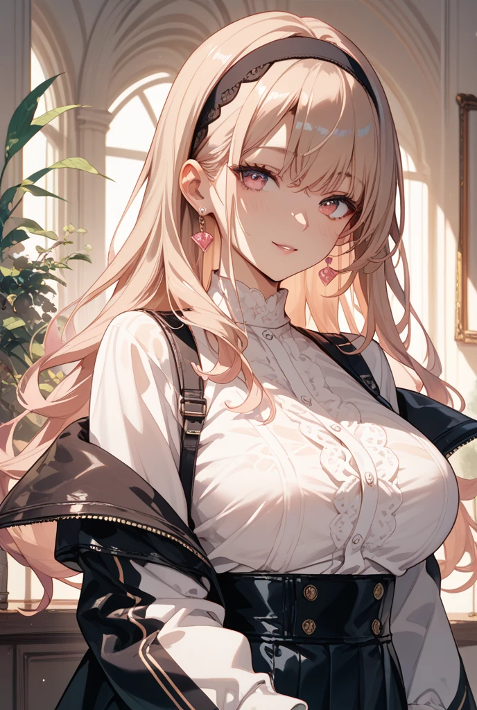 masterpiece, absurdres, best quality, ultra detailed, high Resolution, detailed illustration, extremely beautiful detailed face and eyes, Delicate beautiful face, bright colour, 1girl, cute face, magenta eyes, sparkling eyes, big eyes, medium breasts, (perky breasts:1.1), (pointy breasts:1.1), medium hips, glamorous body, white skin, happy, BREAK, long bob cut, (blonde hair:0.8), messy hair, detailed hair, shiny hair, BREAK Maxi sweater, tiny ribbon, Wedding hall, real world, natural lights, perfect lighting, outdoor,