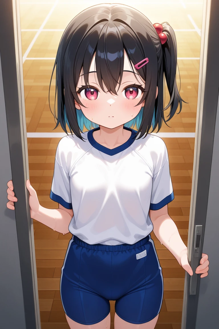 (super fine illustration:1.2),(masterpiece, 8k), (best quality, high quality:1.4), perfect anatomy, hyper detailed, ultra detailed,masterpiece background,beautiful detailed background, v8k wallpaper,perfect design,award-winning art,atmospheric,


BREAK, 1 beautiful horny girl,alone,(cute type:1.5),(Chibi:0.8),(cute type:1.5),(change:0.5),(horny girl, cute, full of energy, change face,slightly swollen chest),(black hair, messy short bob, story me, pink eyes:1.55 ),(full of energy, goofy smile, bad face:1.2),(white bunny ears headband:1.2),

BREAK white ribbon,((white shirt)),((gym navy blue clothes)),white sox,standing,whole body,High five,school classroom,

BREAK,wakame,wakame,wakame,(from below,cowboy shot:1.5) , hanging breasts, nose blush, heavy breathing, steam, ((:o):1.2)

BREAK,(Blurry background:1.3),(absurderes, hight resolution, Super Detail Art),cel shading,Clear Color, Lonely optical effect, Beautiful pictures, Bright glow, mystic atmosphere,(Close-up of girl:0.8), Mystical light particle effect,manga influence, clean line drawings