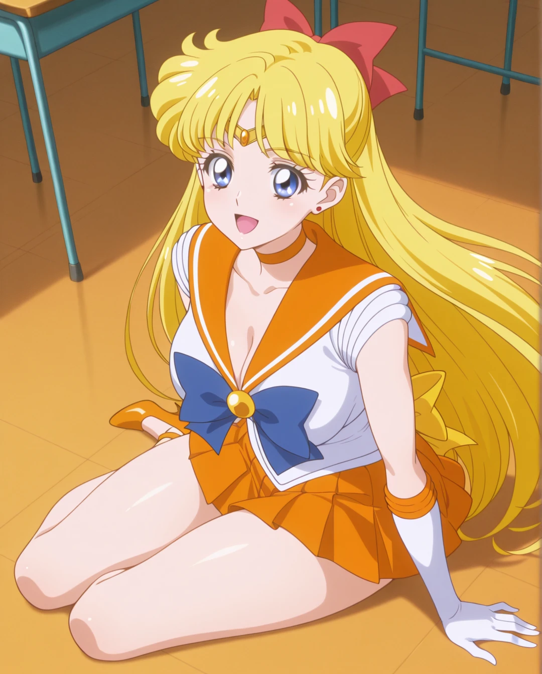 aino minako、sailorvenus、Sailor Senshi Uniform、Anime Aunt、A MILF、a matural female、Older、Woman in her 40s、MILF、Orange skirt、Golden skirt、Orange Choker、Golden Choker、traditional_media、Orange sailor collar、Golden sailor collar、Very long blonde woman、bow、solo、red_bow、White leotard、highleg leotard、robe blanche、skirt、One eye is closed、magical little girl、jewelry、white glove、elbowgloves、Blue-eyed woman、marker_(medium)、hair_bow、back_bow、Woman with very large breasts、huge tit、sample、open_mouthsmile、woman is sitting、circlet、cameltoe、long legs、pubic_hair、Orange High Heels、Golden high heels、heart、rating:questionable、Half Up Hair、a miniskirt、pleatedskirt、violet_bow、rating:safe、耳Nipple Ring、Leotila、shiny、;d、millipen_(medium)、blush、looking_at_viewer、Bare shoulders、bare legs、1990's\(styles\)、