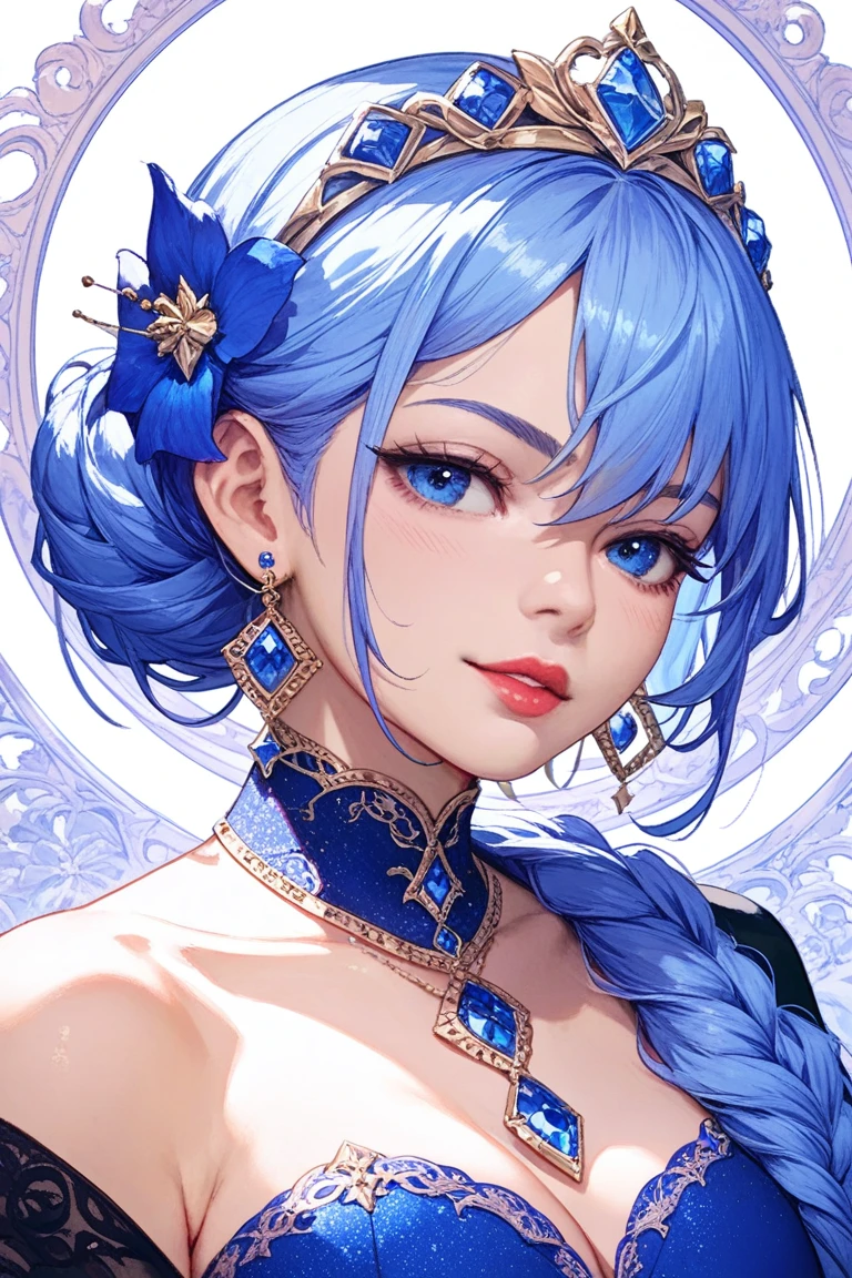 (masterpiece), (Highest quality), (Super detailed), (Disheveled Hair), (figure), (One Girl), (Fashionable clothes), Are standing, Fashion Model, Beholder, (interview), (Simple Background), Beautiful and beautiful eyes, Delicate and beautiful face, floating, (High saturation), (Colorful Splash), Colorful Bubbles, (Shine), Focus on the face, ponytail, Light blue hair, bangs, Hair Ring, floating Flowers, floating Hairs, (The Shining), Best lighting, Best Shadow