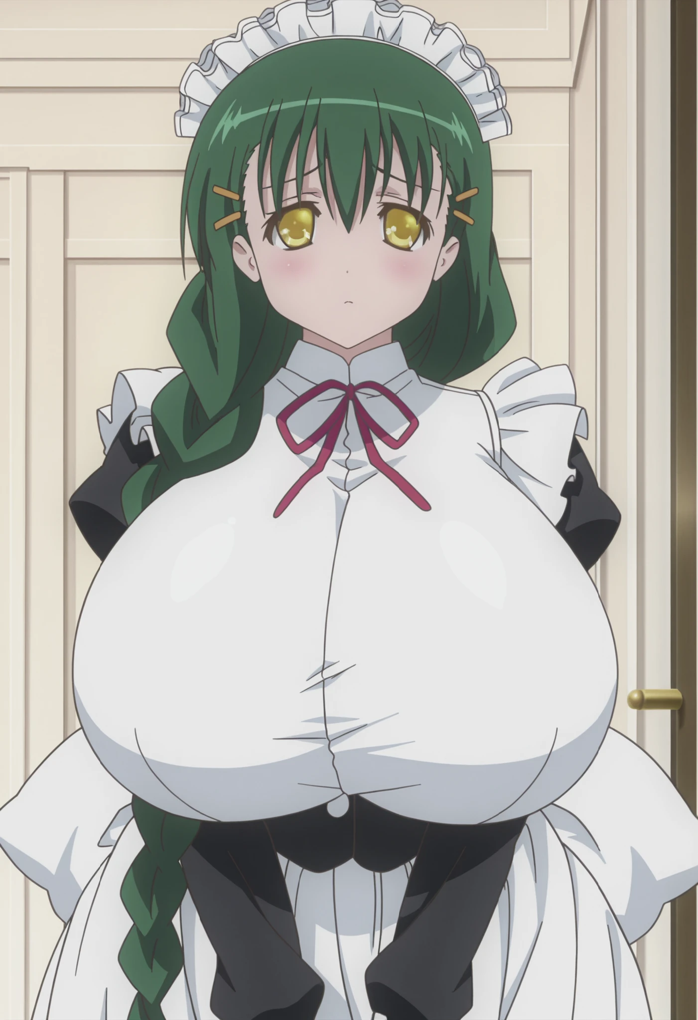 anime girl with big breast sitting on the floor in a room, oppai, seductive anime girl, official anime still, rin, anime best girl, loli in dress, small curvy loli, shirobako, anime visual of a cute girl, ecchi, with a large breasts, screenshot from the anime film, big breasts!, big breasts!!