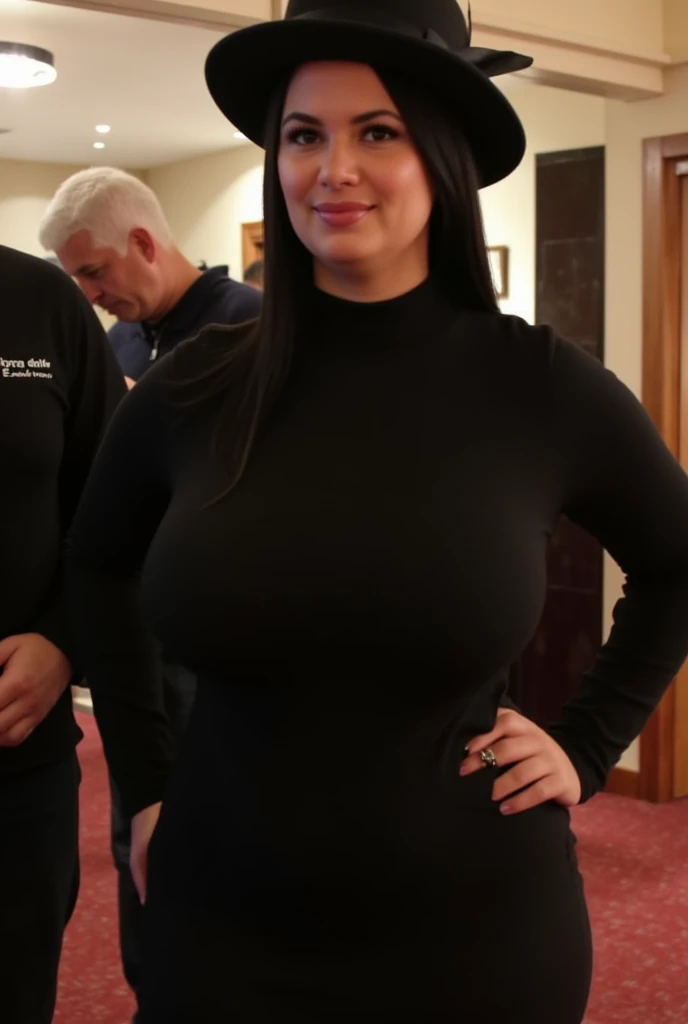 (naked aged 35 yo housewife in prison), ((guard man in background)), aged 40yo, full bodied portrait, hairy pubic, female pubic hair, tired, elongated face, high forehead, beautiful eyes, big blue eyes, (significant huge heavy breasts:1.1), (pubic hairs:1.3), (wide hips), open mouth, showing pussy lips, pale skin, natural skin, wrinkles, pore, barrel, prison bars, (((RAW Amateur Photo)))