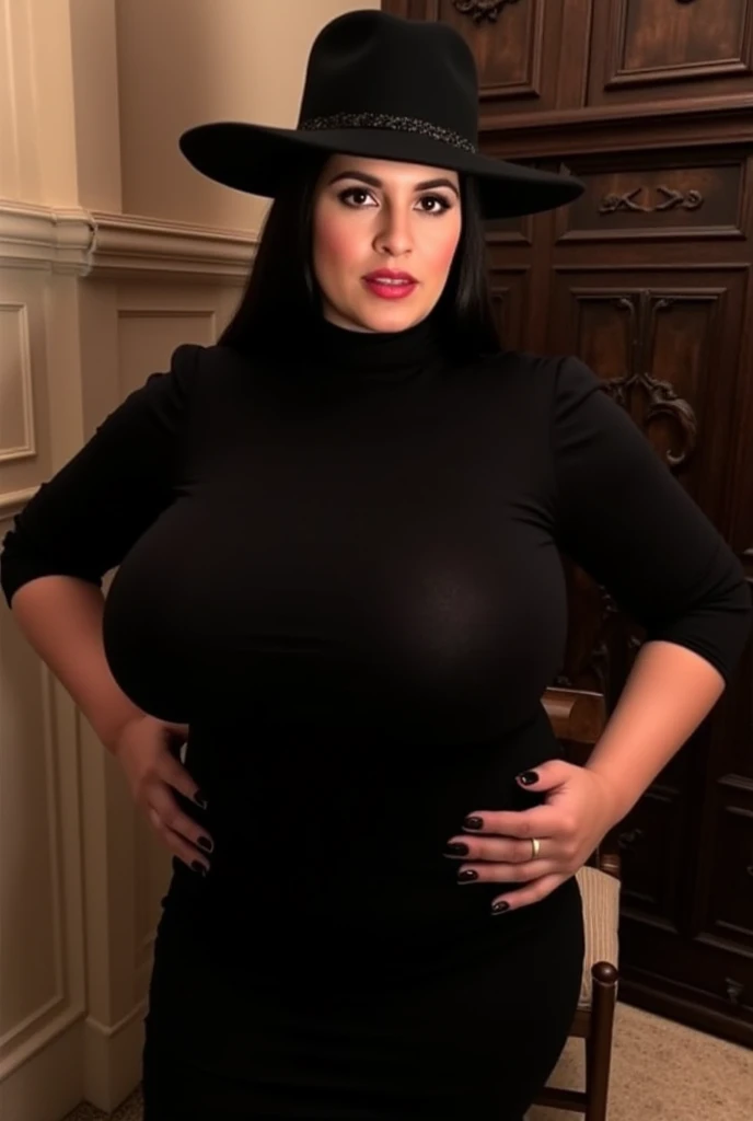 spain,imperial concubine,Mature woman,Big Mature charm,prostitution,,Temperament obscene,femele,The whole body is alluring,Attractive, full of sweat, Shy,Married Woman,large tall,saggy breast ,nipple mark, Giant buttocks,wide hips, Curvy female body,Mature face,Mature charm,she wear tight long maxi dress,Wear loose dress,Sexual suggestiveness,Sexual significance, ((female witch)), ((she holding magic wand and mantra book)), ((a shining magic aura surrounding the wand and the book)), dark place, summoning the darkness