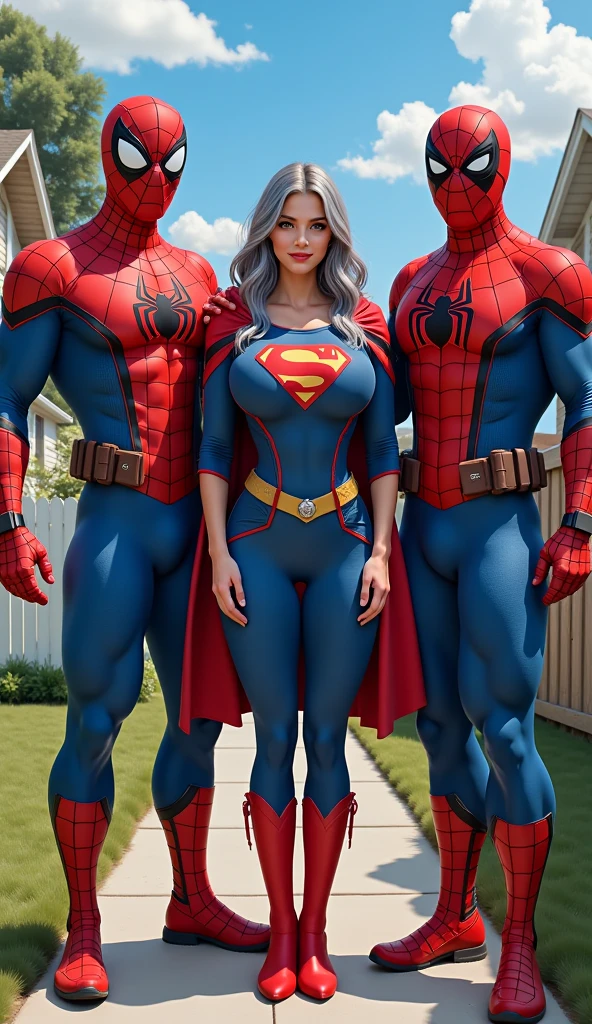 LUCY PINDER, BBW, superheroine, 40 anos de idade, wear supergirl swimsuit sexy, Standing with feathers apart, virilha esposta, Genitalia clivagem, cintura exposta, expor pelos pubiano, supergirl sexy transparente, com decote sexy, veste roupa branca, com pele muito escura, cabelos pretos, His eyes are dark and personalidade sensual e sexy, African, is hurting, seios grandes e cheios, sweating:1.2), (Wet), sexy, (Tentador Adulto) (Seductive dynamic pose) (seios pendurados), (clivagem profunda). seios muito grandes e flacidos, Sagging Tits, sagging breast. She is a very sexy, super sexy. best quality, Realistic photo, photo corpo inteiro, a lot of sweating, muito suada,