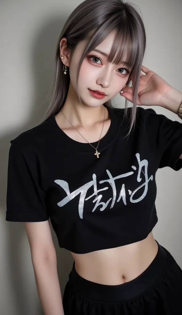a cute tan chinese girl wearing glasses, jeans pants, white crop top, beautiful detailed eyes, beautiful detailed lips, extremely detailed face, long eyelashes, photorealistic, 8k, ultra-detailed, physically-based rendering, vivid colors, professional photography, high quality, masterpiece, photo-realistic, sharp focus, HDR