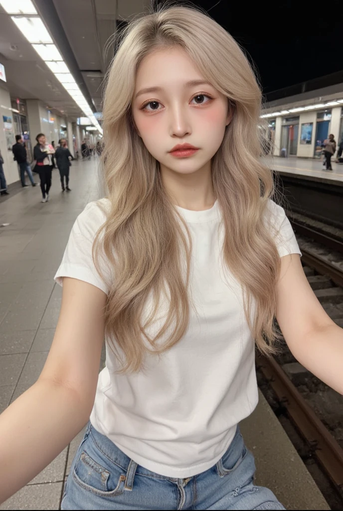 Mulher loira com cabelo longo em um carro usando terno e gravata, ava max, com longos cabelos loiros, longos cabelos loiros e olhos grandes, com cabelos longos brancos, her hair is white, Cl, com longos cabelos brancos, longos cabelos loiros e olhos grandes, com cabelos loiros muito longos, Parque Roseanne do Blackpink, ela tem cabelos loiros, cabelos loiros e olhos grandes