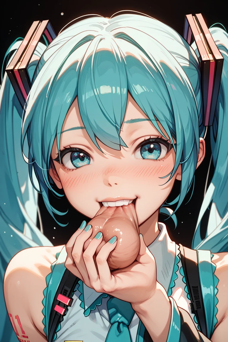 hatsune miku cum in mouth penis