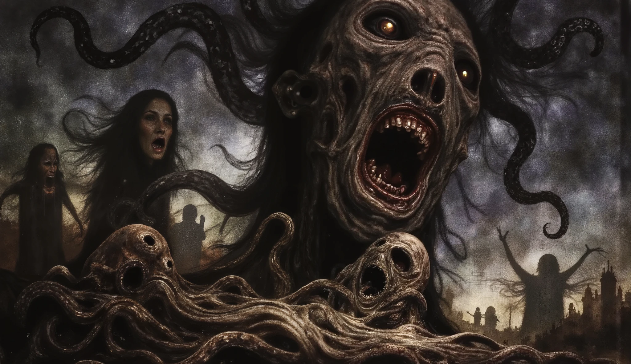 Eldritch horror, dark surreal, high detail, masterpiece.
