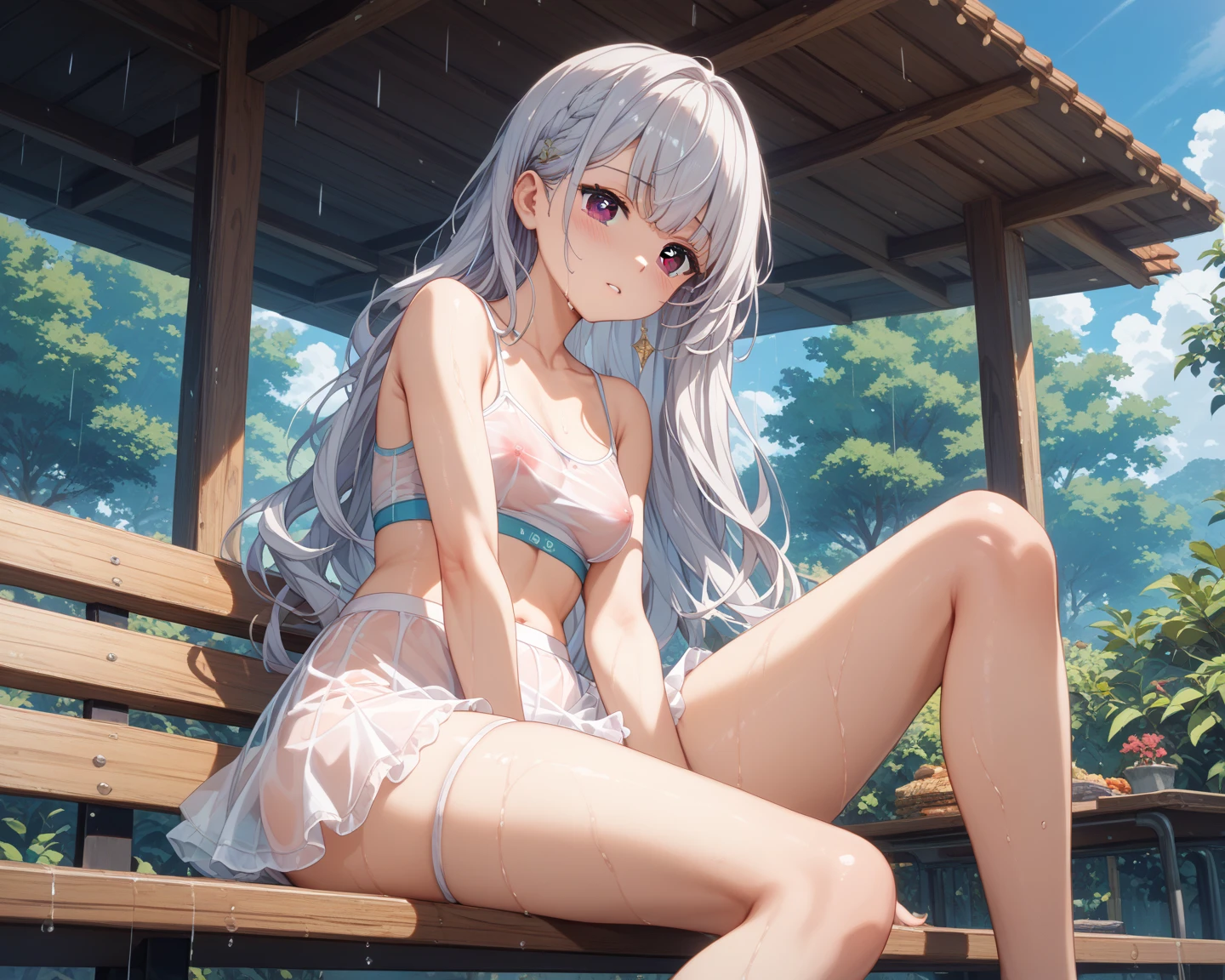(cute little),(Blonde Wave),(shairband),(blue eyess),(12year old),(girl with),((lolita)),((((全barechested))),(an legs,large,spread),(an legs広げて,Sit up,Poop sitting,Cowgirl),((s ass)),((anal)),(((オマンコ))),((small nipple)),(((I don't wear any underwear))),(((Panties))),(peered down from below),(are small),((analが見える)),((オマンコ,anal,spread)),((both hands over,an legs,spread),(((SEX))),(((NFSW))),(Little child),(Top image quality),(an legsが綺麗),((Finger clean)),(Beautiful),(Wet),(Pee),(shairband),(barechested),(((pants on the knees))),