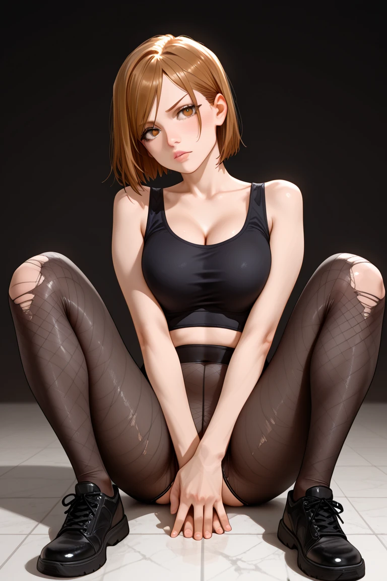 track and field uniform,hairpin,slender,glamorous,midriff peek,bare legs,crotch,cleavagte,cleavagte