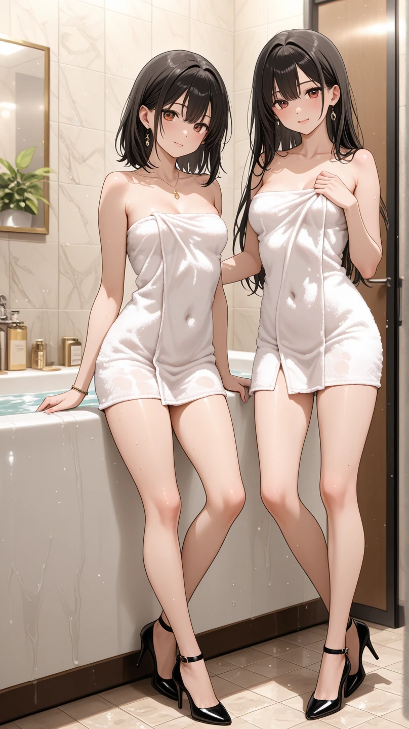 A beautiful girl opening a door with a sleepy expression, anime girl, (20 year old girl:1.3), housewife, inside the room, inside the house, yellow sleeveless camisole, beige lace panties, big round breasts, dark brown hair, long hair, wavy hair, messy hair, bangs aqua eyes, glowing eyes, pupils sparkling, blush, glossy lips, yawn, detailed face, slim waist, shapely legs, beautiful thighs, perfect body, anime CG style, high definition, natural light, high detail, anime, dithering, image fill, perspective, Wide-Angle, f/1.8, 85mm, Sony FE GM, 8k, 8k wallpaper, super detail, highly detailed CG, UHD, retina, masterpiece, accurate, anatomically correct, textured skin, highres, best quality:1.3, 16k