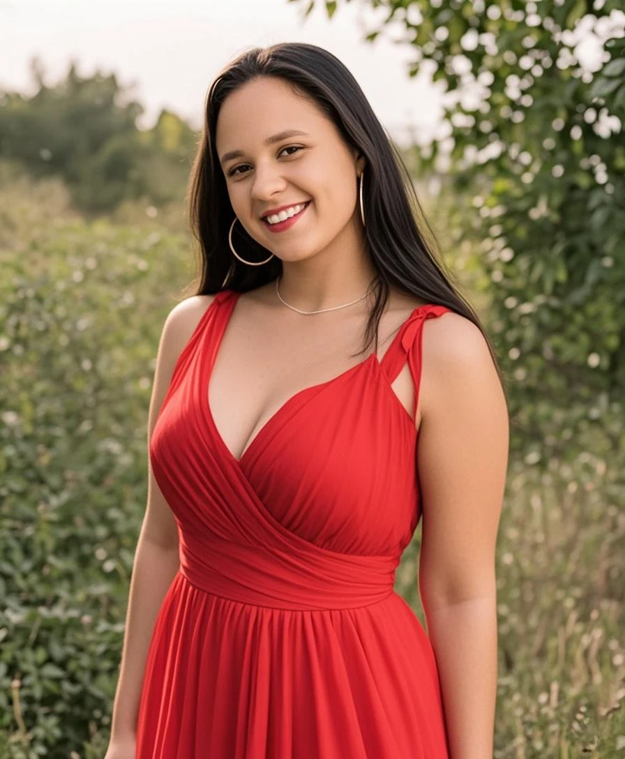 Reprend le visage de la fille de la photo importé et met lui une tenue de sport a la montagne