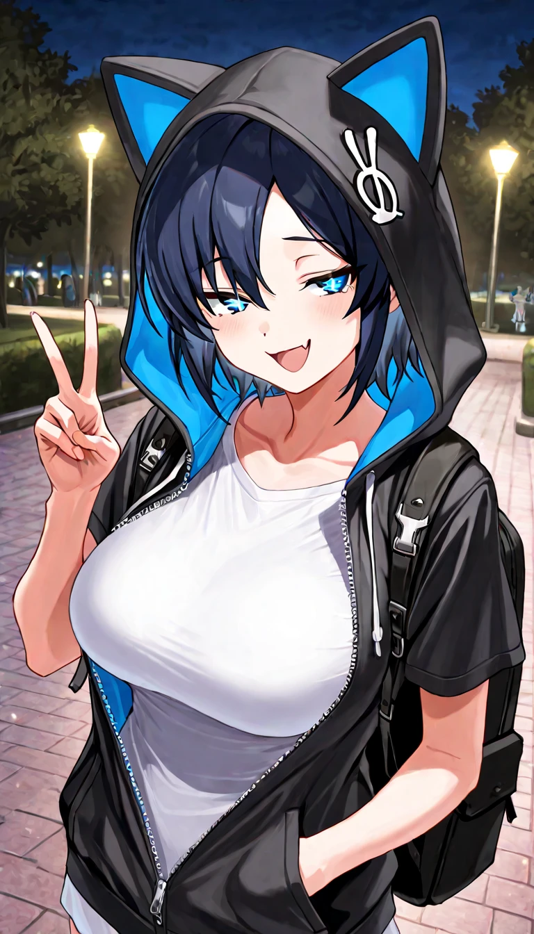 (Perfect body),Best Quality,(8K Portrait),(Official art)、((Police Woman)),(((Wink))),blush,Sweat,((large udder))、(puffies_)、(Dark hair),((bob cuts))、Yellow eyes,(thick thighs)、Adult Woman、Cowboy Shot、(Kneeling)、(A smile)、(Right-handed salute)、Wavy mouth、in poolside、(((toppless)))、Pink 、(Navy blue jacket)、(Chest sticks out)、Show your teeth、(Left hand on hip)