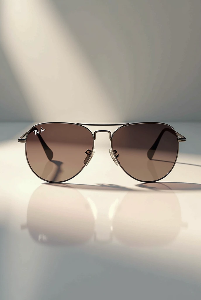 Ray bans on wooden background