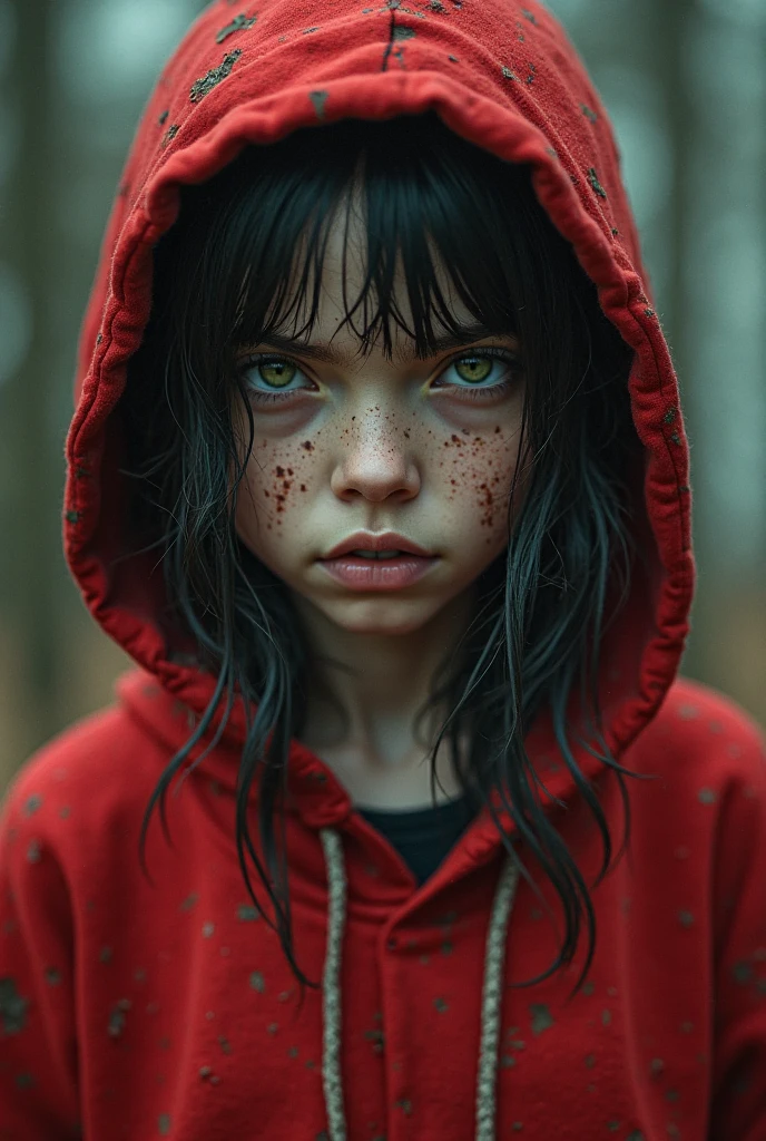 a girl with a lion's tail and the lion wearing clothes, with a rude expression, detailed face and body, highly detailed portrait, dark fantasy digital art, cinematic lighting, dramatic colors, moody atmosphere, intricate details, sharp focus, photorealistic, masterpiece