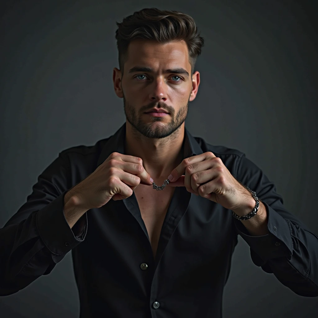 masterpiece, best quality,highres, 1 tough guy, smile, <lora:PinchingPOV:1.1>,PinchingPOV,pov, cheek pull,