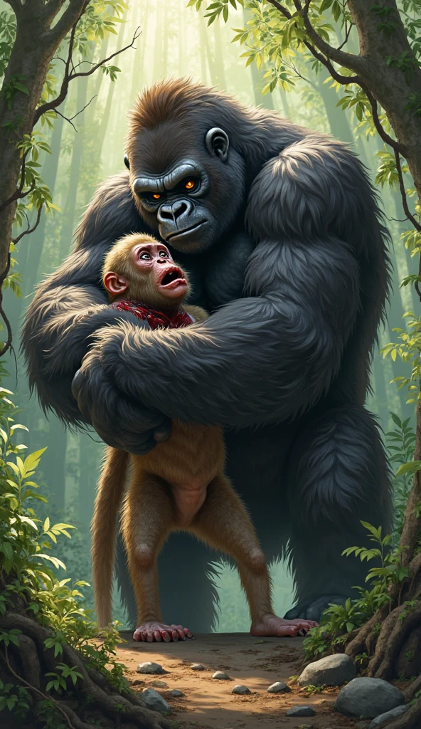 NSFW, gorilla having sex with a girl, Penetration, bestialidad, zoofilia, gorilla fucking the girl, en el bosque, (arreglar errores)