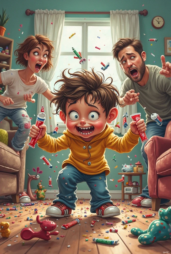 Generates some images where the famous garbage pail kids appear