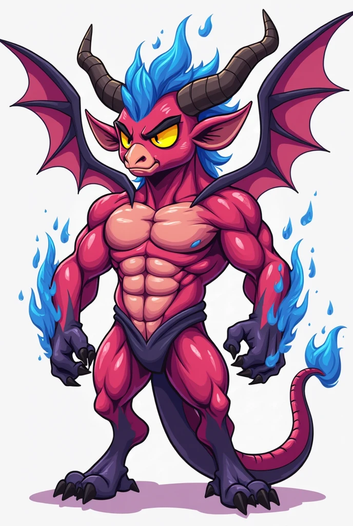 ((best quality)), ((masterpiece)), (detailed), (((Male imp))), (((white skin))), (((white skin))), standing, looking up at the viewer, (((red sclera))), purple eyes, two horns, ((smile)), (((half-lidded eyes))), (((half-lidded eyes))), (((perfect face))), (((symmetrical face))), ((pointy ears)), (((handsome face))), (((only two pointy ears))), (((round face))), Nude, perfect eyes, ((youthful face)), (((18 years old))), ((short spiky har)), ((skinny)), (((solo))),