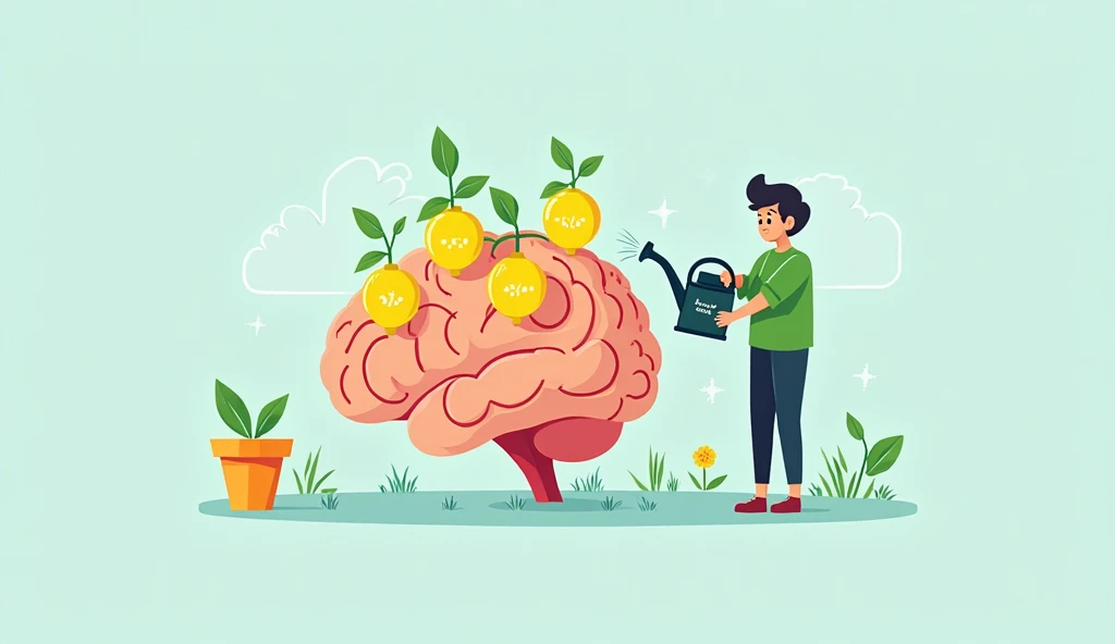 Intelligence Club & Market Assemble an image with a brain and a line graph