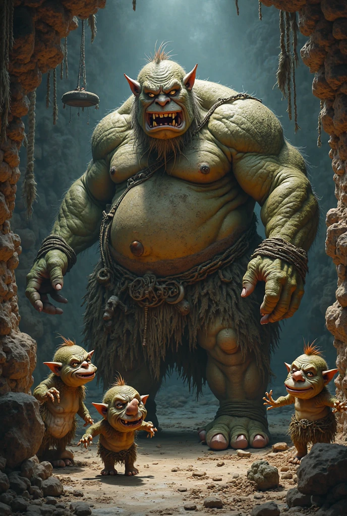 Tickling the abdominal muscles of the orcs
