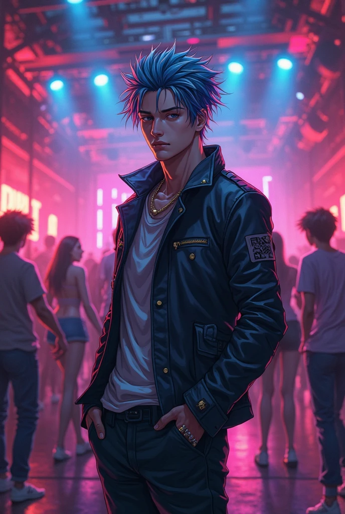 snthwve style nvinkpunk drunken beautiful man as delirium from sandman, (hallucinating colorful soap bubbles), by jeremy mann, by sandra chevrier, by dave mckean and richard avedon and maciej kuciara, punk rock, tank girl, high detailed, RTX, 4k --auto --s2