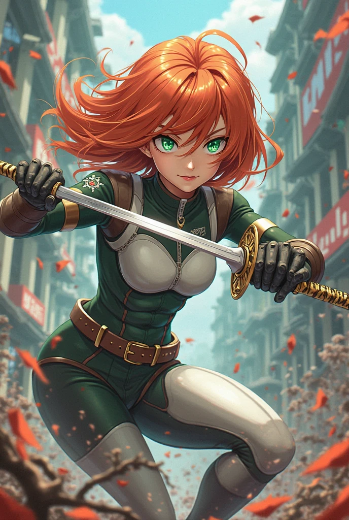 sword, holding, fire, attack, 1girl, solo, <lora:karinkoenig:0.7>, karinkoenig, karinmilitary, white gloves, military, uniform, belt, military uniform, brown boots, ponytail, lips, makeup, cross, ascot, holster, sidelocks, hairband, jewelry, pants, hair ribbon,