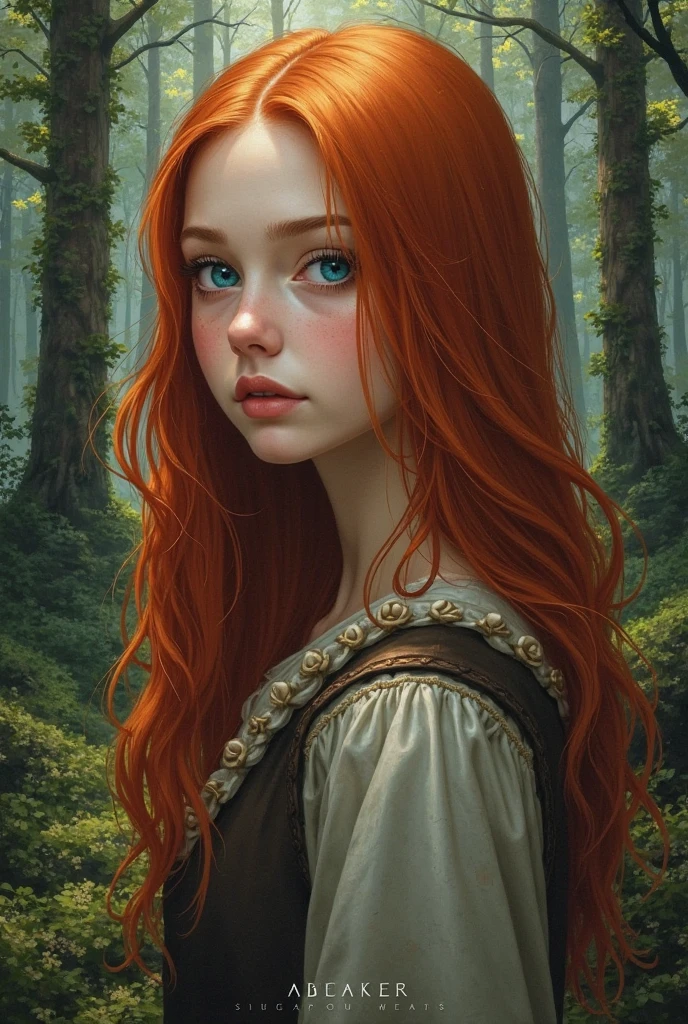 Can I get a girl with red hair and orange eyes
