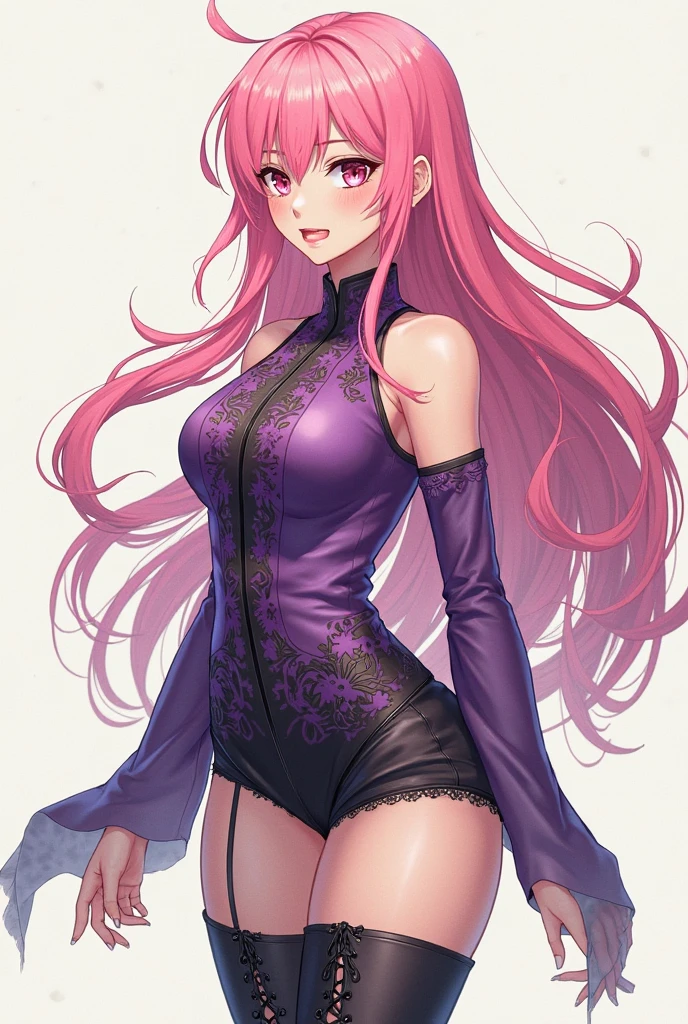 lacusclyne, lacusclyne, (Purple eyes:1.1), Hair Ornament, Long hair, wave Hair Ornament, Pink hair, I curl my hair and let it flow over my shoulders,Smile,long skirt dress with visible back,pin heels,full bodyesbian,BREAK looking at viewer, (Cowboy Shot:1.5),
BREAK outdoors, spaces, Star \(skyporn\), Sun,
BREAK (masutepiece:1.2), Best Quality, High resolution, Unity 8k壁纸, (Illustration:0.8), (Beautiful detailed eyes:1.6), extra detailed face, Perfect Lighting, extremely details CG, (Perfect hands, Perfect Anatomy),terraces,