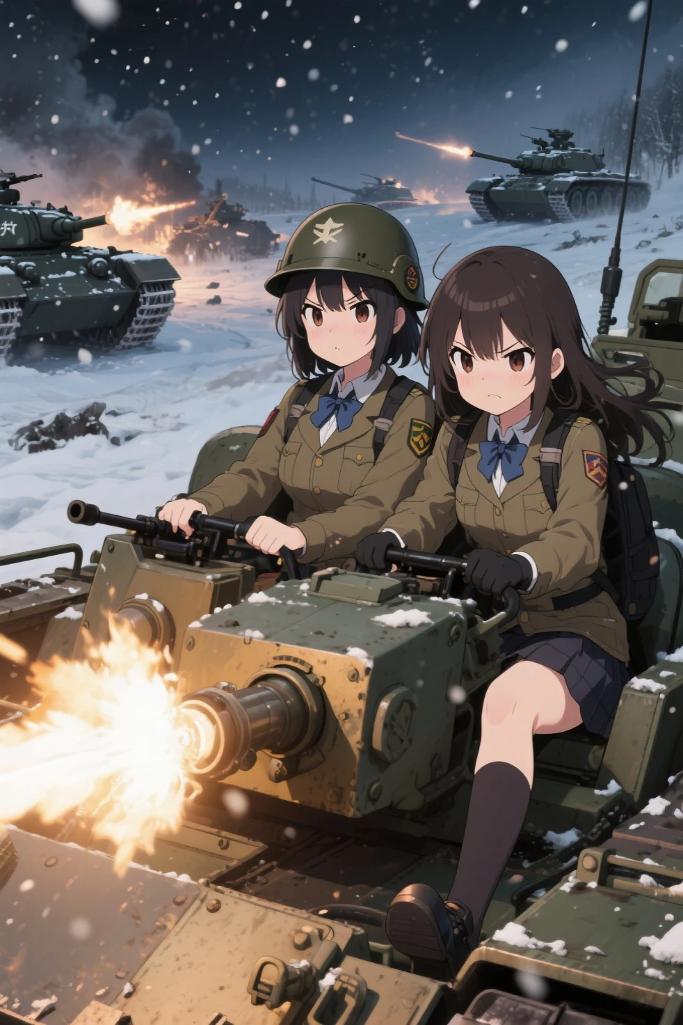 The anime girl und panzer 
