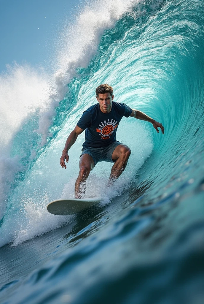 full body shot:1.4, A man with his surfboard surfing riding a big wave :1.5, ultra detailed, Extremely detailed face and eyes, Long hair blowing in the wind, wet skin, Ocean waves crashing, dramatic lighting, realist, cinematographic, dramatic, photorealistic, dynamic pose, Awesome, (Best Quality, 4k, 8k, High resolution, masterpiece:1.2), ultra detailed, (realist, photorealistic, photorealistic:1.37)