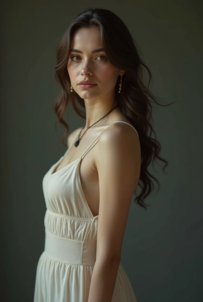 eleonora girl ,full body, professional, photoshoot Best quality, masterpiece, ultra high res, (photorealistic:1.4), raw photo, 1girl, offshoulder, in the dark, deep shadow, low key, cold light, detailed skin, casual dress
