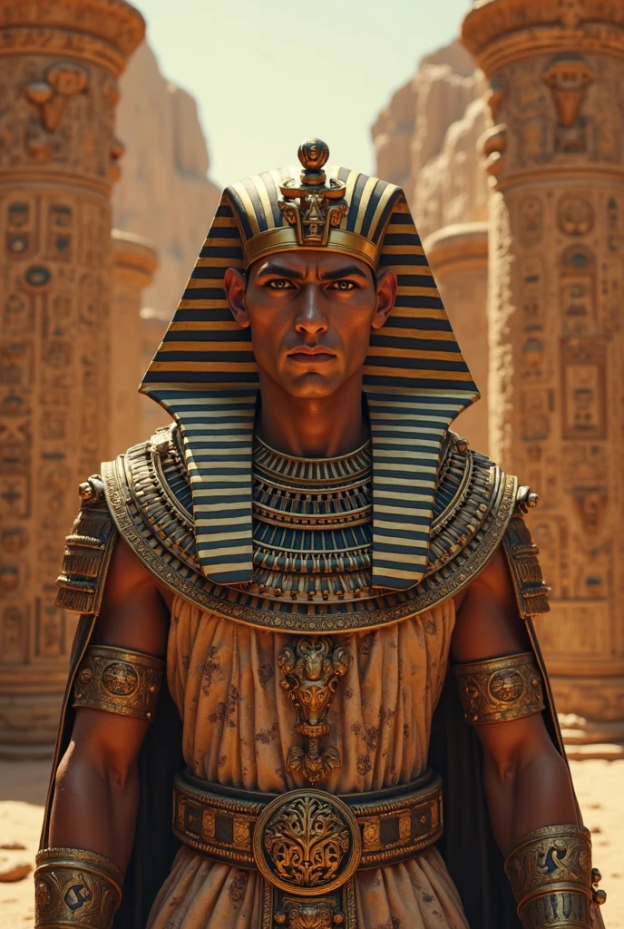 Sergio Marone actor of the emperor Ramses with the black spiderman tragedy and mascara