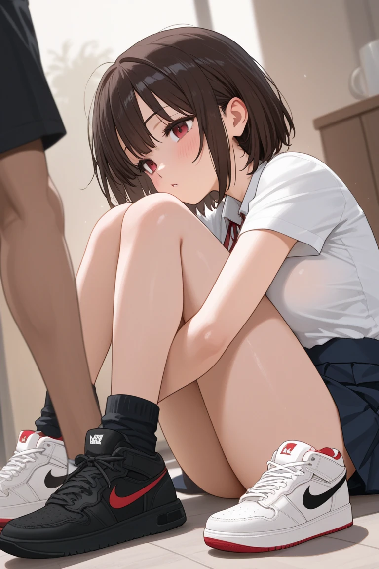 score_9, score_8_up,score_7_up, score_6_up,source_anime, BREAK uncensored, official art, official style,anime_screencap , anime coloring ,dbj , qqx, cch, [[zjw]] , 1girl, kinomoto_sakura,brown hair, green eyes, short hair, antenna hair, flat chest , tomoeda elementary school_uniform, skirt, school_uniform, white skirt, sailor collar, pleated skirt, black shirt, shirt, long sleeves, serafuku,full face blush ,(((cry))) , (((tears))) , (((saliva))),(((pussy juice))) , (((tongue out))) , (((ecstasy))) , (((orgasm))) , rating_explicit, perfect anatomy, anatomically correct hands:1.3, BREAK source_anime,(ultra HD quality details) ,bedroom , (((vaginal,sex))) , sex from behind, doggy sex ,head down ass up, tongue out, licking floor, saliva puddle , (((rough sex))) ,(((rape))) , (((motion lines))), (((motion blur))) ,(((side view))) ,BREAK 1boy,male grin , (((Dark-skinned male))) , (((Muscular male))), (((ugly male))) , (((height difference))) , (((age difference))), (((father and daughter))) ,(((Grab her butt)))