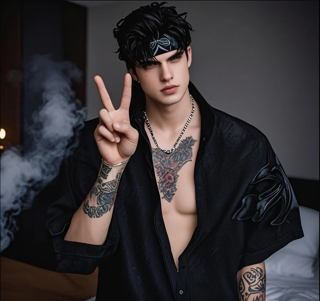 There is a men, handsome, 4k