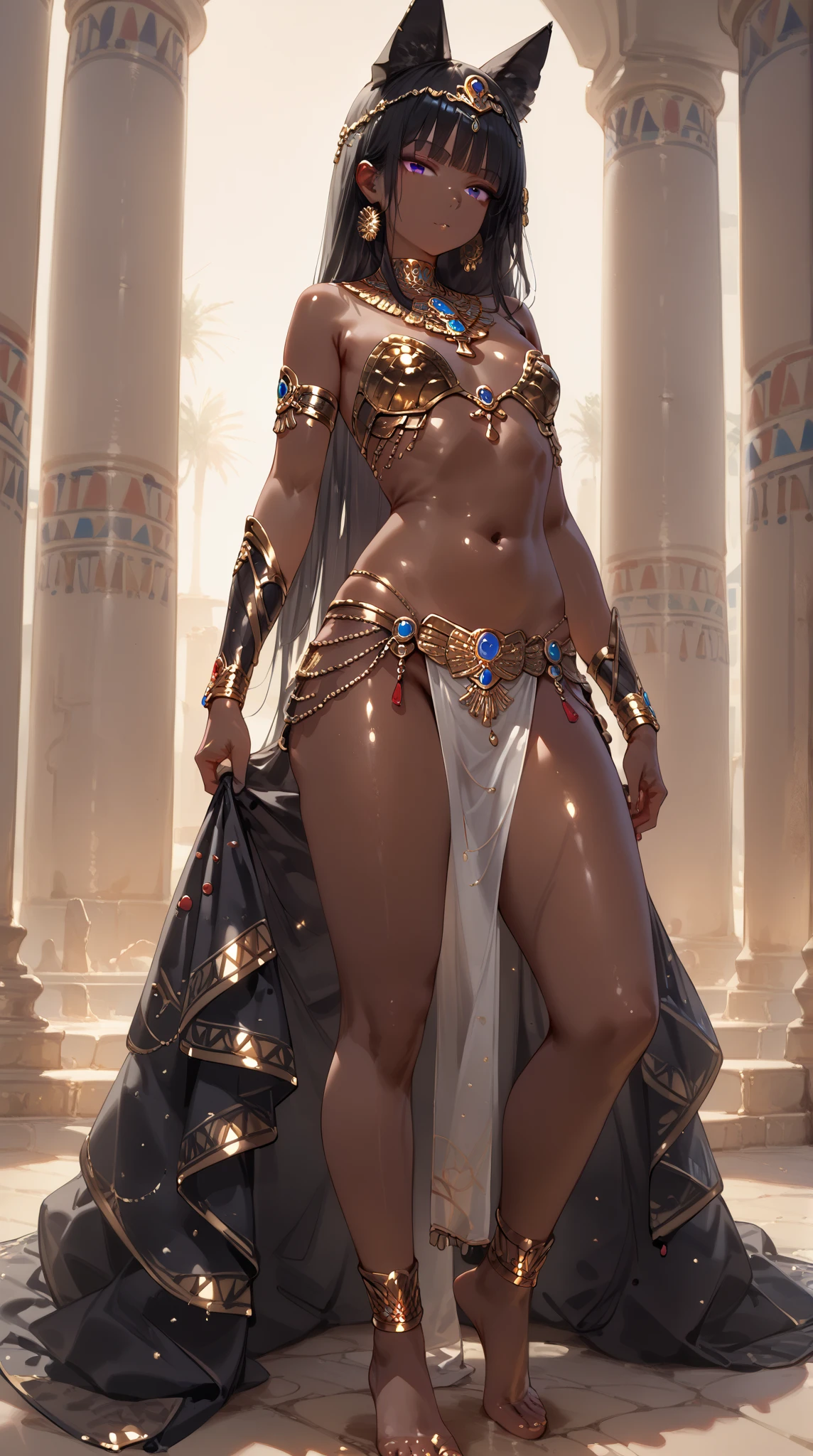 photograph (Arabian Princess:1.5) Packed hall standing in the background々and衣装を着て (Cyberpunk Desert:1.3), (Exotic Royal Palace:1.5) and (Sunset sky:1.2). In a complex hijab, Long vest in jewelry with gold embroidery, detailed face and eyes, (Very detailed:1.4), 8k, Realistic, (Long dark brown hair:1.2), (young woman:1.1), By Jeremy Mann, Written by Sandra Chevrier, By Maciej Kučara, (shadows and highlights:1.3), True Shadow, 。.3d, (Golden Hour Lighting:1.3), (By Michelangelo:0.9), Art stations and deviations, Greg Rutkowski and Alphonse Much,((Top Quality)), ((Masterpiece)), (Details: 1.4), 3d, Thick voluminous hair, light particles, pure energy chaos antitech, HDR (High Dynamic Range), ray tracing, nvidia RTX, super resolution, Unreal 5, subsurface scattering, PBR Texturing, post-processing, anisotropic filtering, depth of field, maximum clarity and sharpness, multi-layer textures, Albedo and specular maps, surface shading, accurate simulation of light and material interaction, perfect proportions, Octane rendering, two-tone lighting, wide aperture, low ISO, white balance, trichotomy, 8k RAW