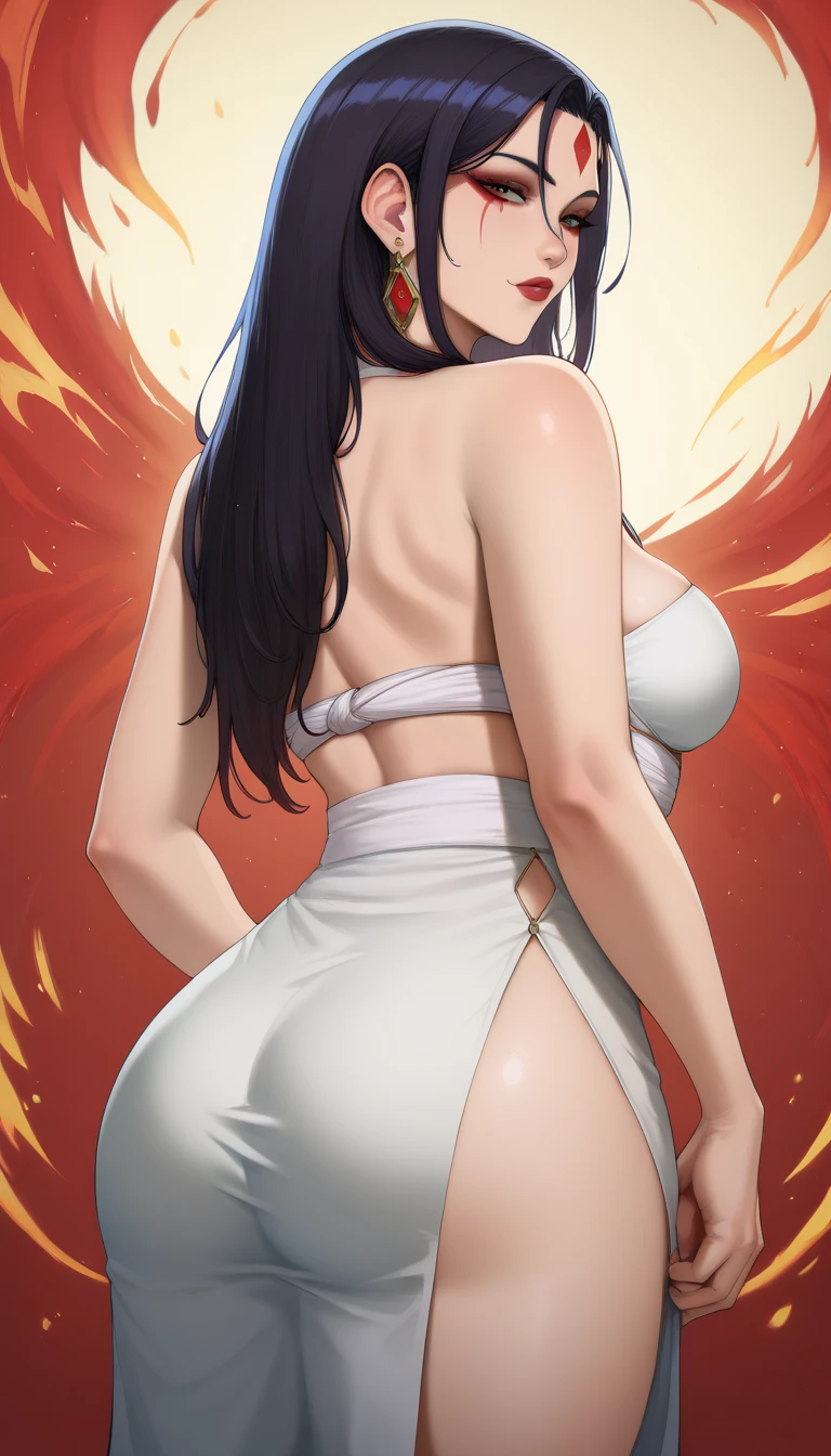 Robin de One Piece, sexy pose, What if , Elly, Red sari, 8k, anime, Shore, Big Boob, large ass, Looks sexy perfect quality eyes