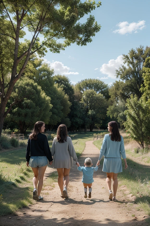 (Highly detailed CG Unity 8K wallpaper、masterpiece、highest quality、Super detailed)、(best lighting、best shadow、very delicate and beautiful)highest quality、8K、Detailed facial depiction、masterpiece、highest quality、clear image quality、Photo of a family having a picnic under an old tree