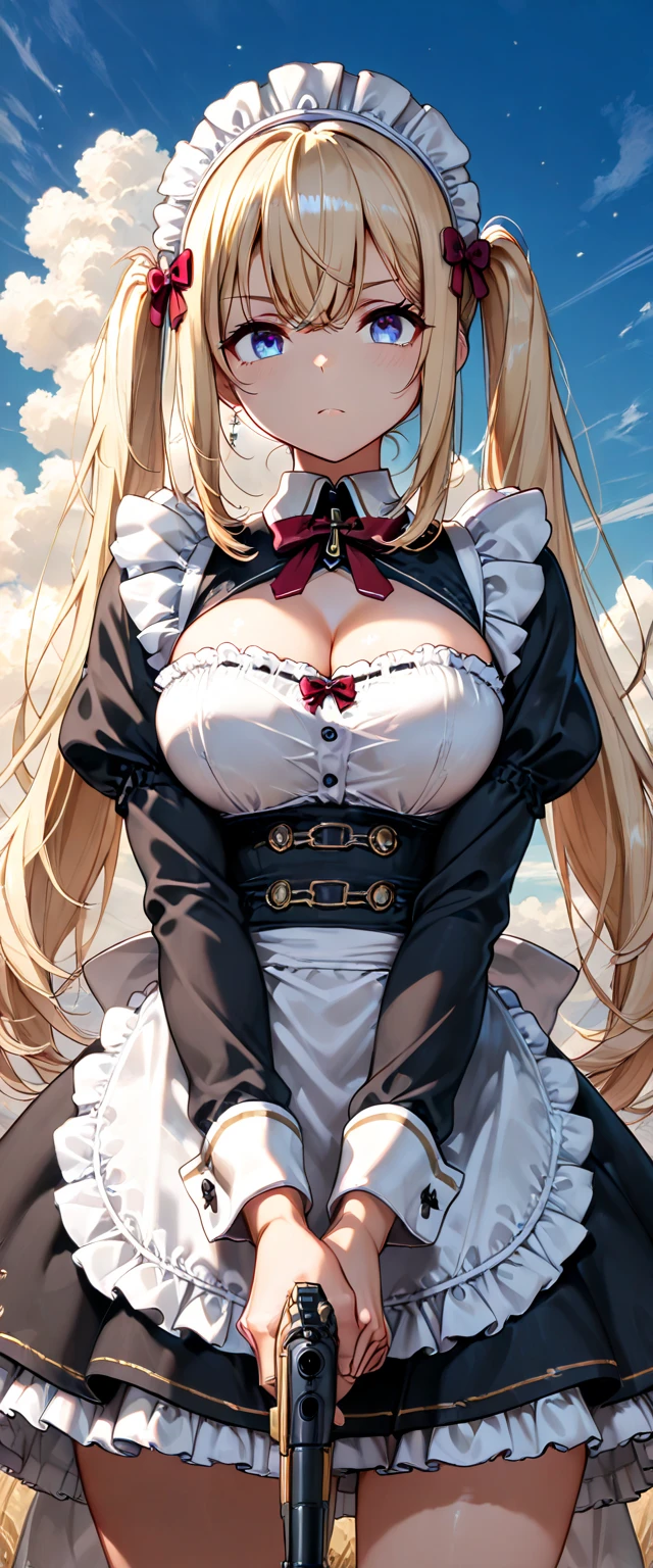 top-quality、realistic touch,high-detail、photoRealstic、Long body、captive beauty、big eye、Colossal tits、Strong platinum blonde eyelashes、platinum-blond、full body Esbian、Sparkling eyes、Submissive smile、Flushed cheeks、Kamimei、thin-waist、Voluptuous thighs、Enraptured look、Raked bangs、The forehead is protruding、Tight sailor uniform、thigh-high socks、sleeveless、Tight and short skirt with a large slit、A corset that midiamsizes your breasts、Shoulder straps integrated with corset、Inside a school classroom、Shiny Skin、Shiny Hair、Inner Color,Backlight、Saggy breasts.Brown skin,Curly hair,Dynamic Angle,Unique hairstyle,Glamorous Body,Narrow waist,