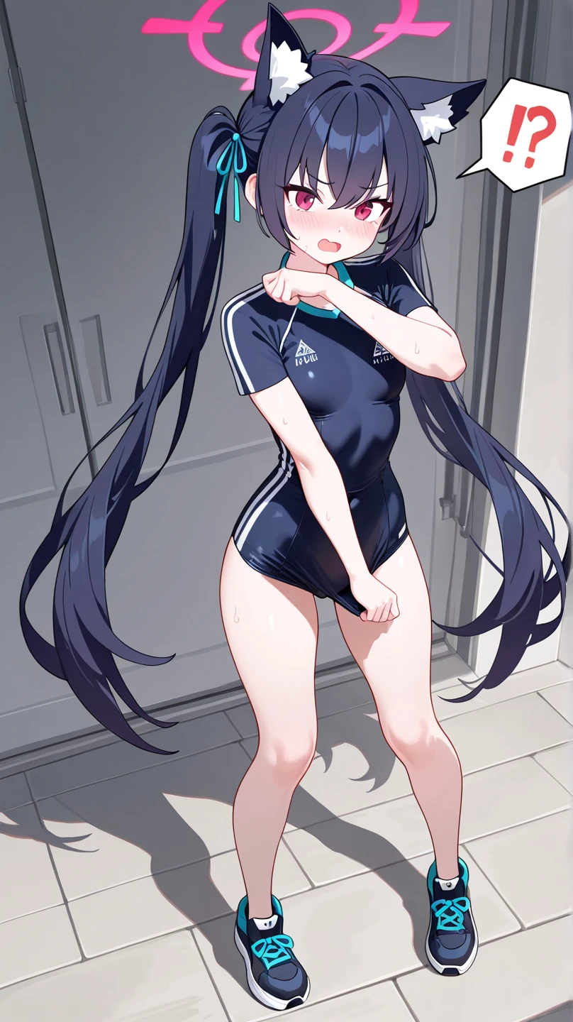 masterpiece,16k,8k,Delicate expression,highest quality,high resolution,High resolution,vapor,Small breasts,View your viewers,bathroom,Provocative eyes,Student Swimsuit,Covered in foam,Wet