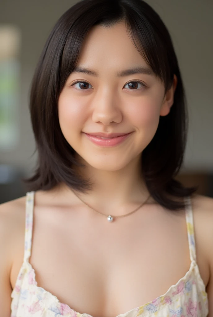 ((highest quality、8K resolution、master masterpiece、portrait:1.3)), Photoreal, 35mm film, 1 Japanese female,Beautiful woman, On the street in the daytime, wrinkles around the eyes, plump body,short hair,((pink lingerie:1.3)) , (city street: 1.3), jumbled background,look at the audience