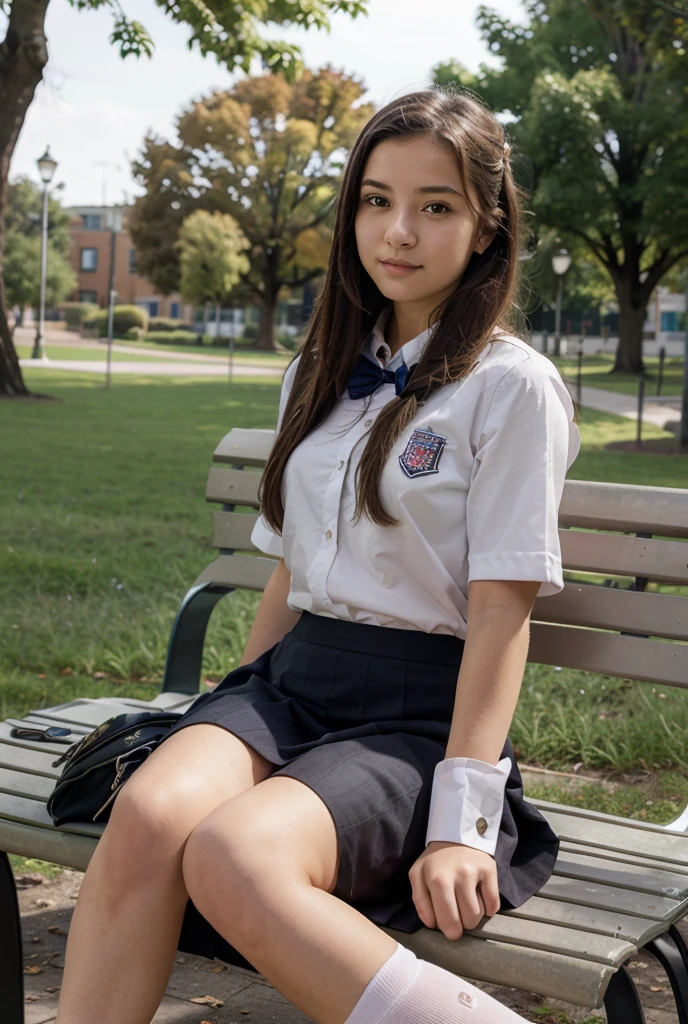 (realistic, photo realistic:1.2), ((highest quality)), move the center of gravity backwards, pretty embarrassing, white panties, (show panties:1.4),Tight Skirt, (Panty shot:1.3), (pull up the skirt:1.3), (squat:1.4), put the heel on the ground, spread your legs a little, squat with your knees up, Attach your ass to the ground, black penny loafers, beautiful face details, real human skin, gentle expression, Front view, angle from below, realistic, photorealistic, cute, short skirt, squat deep on school grounds, cute school girl, Japanese high school girl uniform, sailor suit, whole body,Smile, natural smile, charming smile, enchanting smile, (looking at the viewer:1.2), From before, from below,