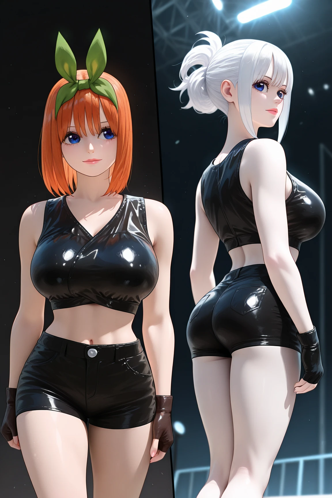 (((shihouin yoruichi ))) ((de bleach))(((one girl frame))(((su ropa ninja)))(((lleva puesto su ropa negra con blanco))) (((enormes tetas)))((lleva puesta su ropa))(((8k))),((cuerpo completo))(((Amazing tits)))caliente, hermosa,((Hornie)), 8k, hiperrealista todo como un motor irreal trazado de rayos render ((estilo humano hiperealista)),(((Empty dark background))). hiperrealista todo como un motor irreal trazado de rayos render estilo humano realista ,(((Empty dark background)))., Suavemente iluminado, Intimo exquisito detalle, sharp focus, intrincadamente detallado, rewarded photography, small-catchlight, bajo contraste, alta nitidez, facial-symmetry, profundidad de campo, cinematic background, Renderizado del motor irreal, Imagen central, dream-like, Suavemente iluminado, intimo, imagen de cuerpo completo ,cuerpo completo,((tetona)),((piernas torneadas)) perfect ass ecchi